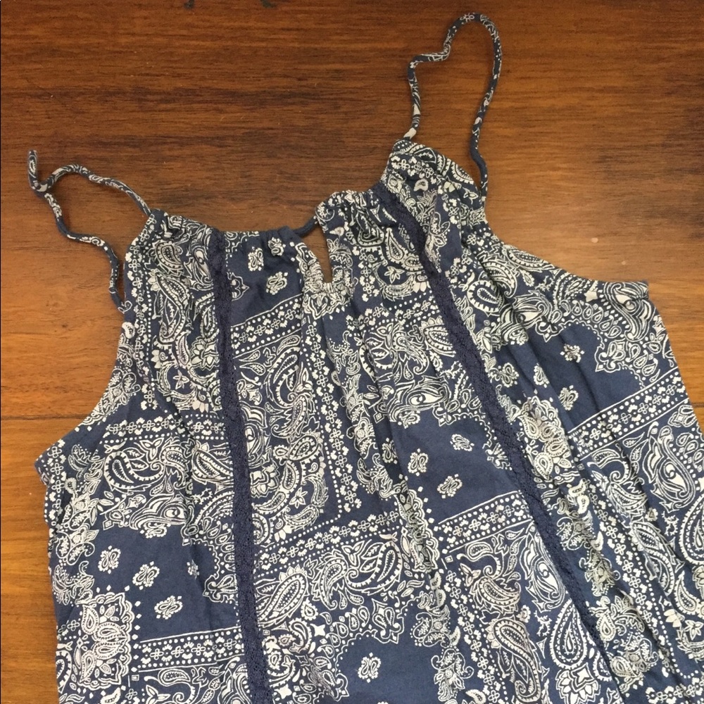 NORDSTROM BP Blue and White Tank
